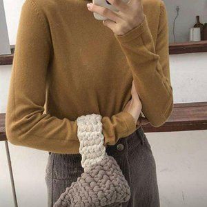 Mustard Turtleneck Size XS